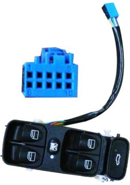 Mercedes C220 2000 - 2006 Cam Açma Anahtarı Sol Taraf 9 Pin