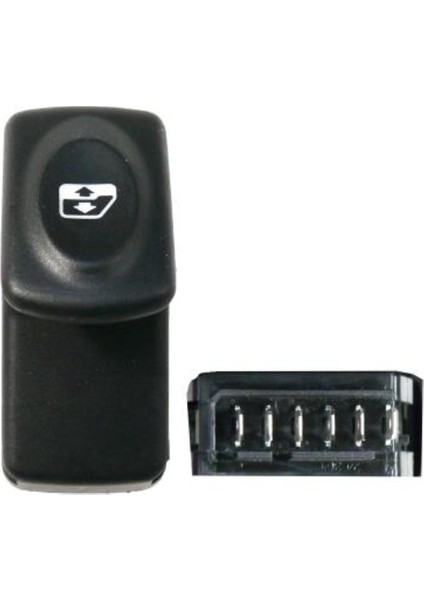 Renault Megane 6pin Cam Acma Kapama Anahtarı Sıyah