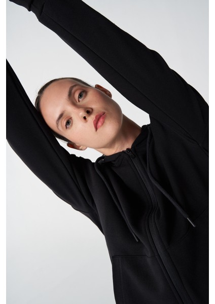 Hmlt-ic icona Zip Kadın Siyah Sweatshirt 921774-2001