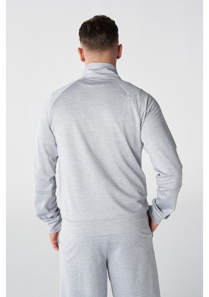 Hmljas Zip Erkek Gri Eşofman Üstü 921780-1091