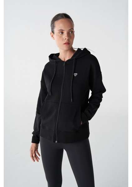 Hmlt-ic icona Zip Kadın Siyah Sweatshirt 921774-2001