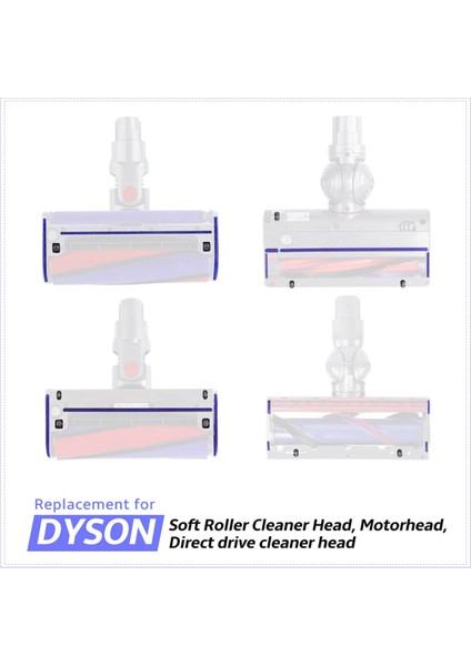 Yumuşak Peluş Şeritler + Ön Silindir ve Aks Yedek Parçaları V6 V7 V10 V11 V15 Elektrikli Süpürge Kafası (Yurt Dışından)