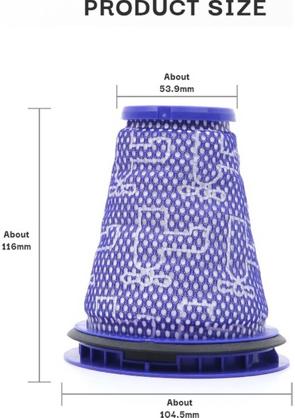 2 Adet Hepa Filtre Büyük Top CY18 CY22 CY23 CY24 CY25 DY75 DY77 DY78 Elektrikli Süpürge Ön Filtre Değiştirme (Yurt Dışından) fırsatları
