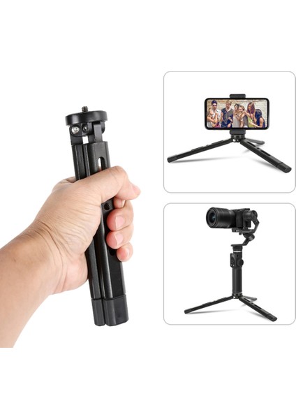 Mini Tripod Alüminyum Alaşım Masaüstü Standı Tripod Zhiyum S Sc Kamera Kamera Projektör Için 1/4 Inç Vida ile (Yurt Dışından)