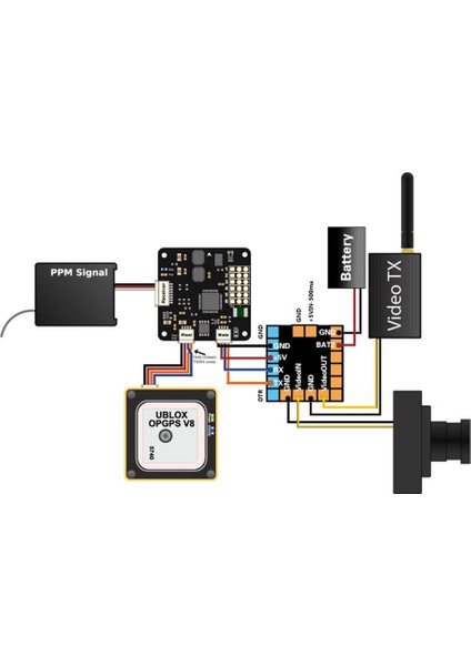 Fpv Minimosd Minim Mini Osd Ekran Görüntüsü ile CC3D NAZE32 F3 F4 Uçuş Kontrol Cihazı Için Kv Takım Modu (Yurt Dışından)