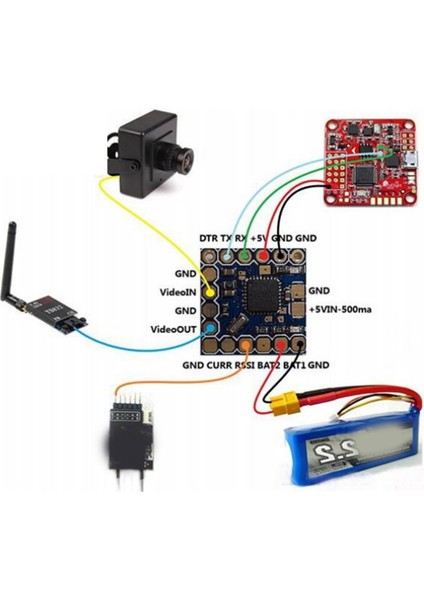 Fpv Minimosd Minim Mini Osd Ekran Görüntüsü ile CC3D NAZE32 F3 F4 Uçuş Kontrol Cihazı Için Kv Takım Modu (Yurt Dışından)