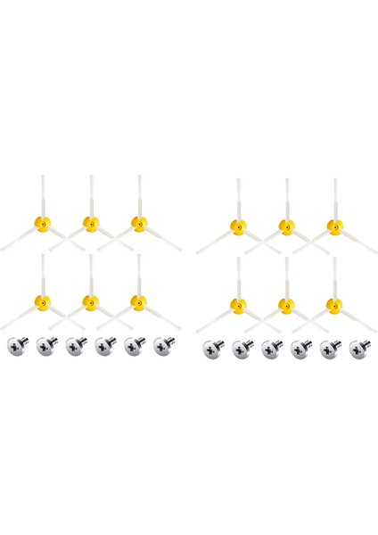 Irobot Roomba 800 900 Serisi Parçalarla Uyumlu 6 Takım 3 Kollu Yan Fırça Seti (Yurt Dışından)