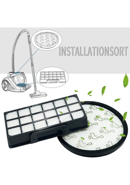 Rowenta ZR903701 Için 2 Set RO7676EA, RO7681EA, RO7611EA, RO7634EA Elektrikli Süpürge Aksesuarları Için Filtre (Yurt Dışından)