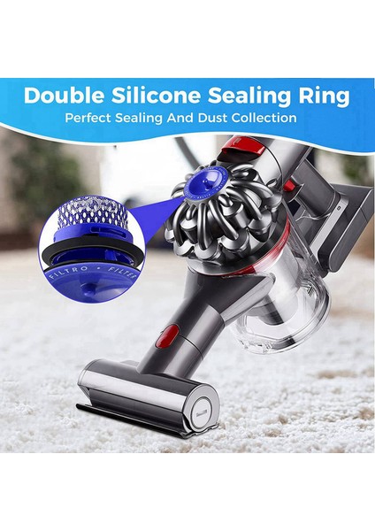 Dyson Vakum Filtresi Için 4 Paket Yedek Ön Filtreler Dyson V6 V7 V8 DC59 DC58 Parçayı Değiştirir 965661 01 (Yurt Dışından) fırsatları