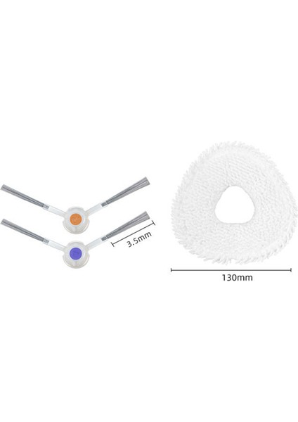 8 Adet Narwal J4 Yan Fırça Paspas Bezleri Rag Entegre Robot Süpürge Aksesuarları Yedek Parça Değiştirme (Yurt Dışından) indirimleri