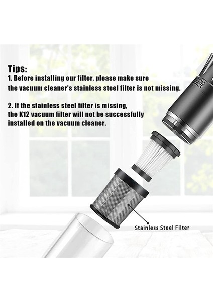 Moosoo K12 Pro K13 Akülü Elektrikli Süpürge Için 2x Hepa Filtre Yedek Parçaları Genius Invictus One 1.0x7 (Yurt Dışından) fırsatları
