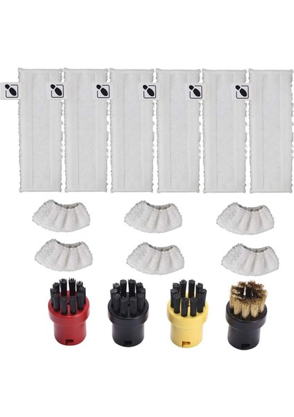 2 Takım Mikrofiber Zemin Bezi Seti Mikrofiber Yatak Örtüsü Seti Renk Yuvarlak Fırçalar Karcher Easyfix Sc2 Sc 3 Sc4 Sc5 Buhar (Yurt Dışından) indirimleri