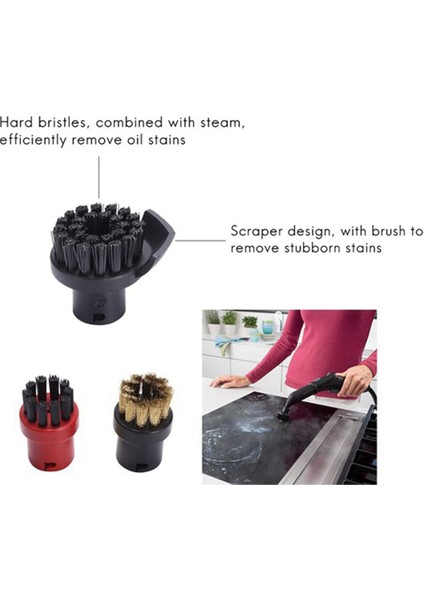 2x Pencere Memesi Kazıyıcı Yuvarlak Fırça Karcher Sc1 Sc2 Sc3 Sc4 Sc5 Buharlı Temizleyici Süpürgesi Fırçalar Parçaları Aksesuarları (Yurt Dışından) fiyatları