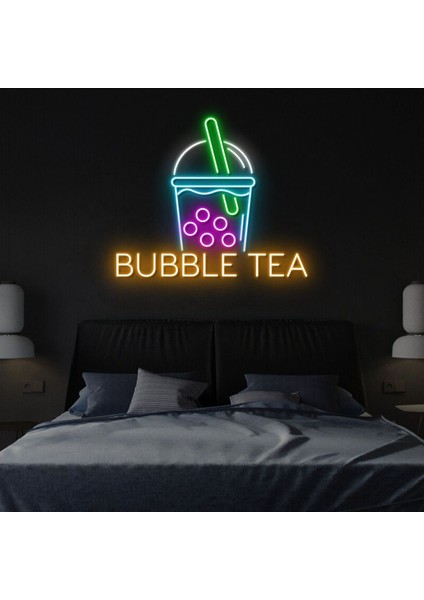 Bubble Tea Bardak Neon Tabela