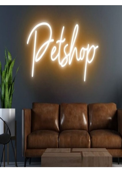 Petshop Yazılı Neon Tabela