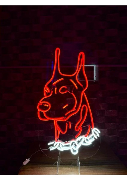 Doberman Köpek Pleksi Neon Tabela fiyatları