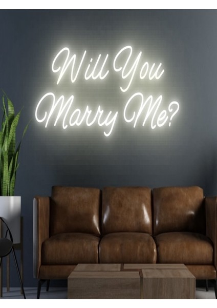 Will You Marry Me? Yazılı Neon Tabela