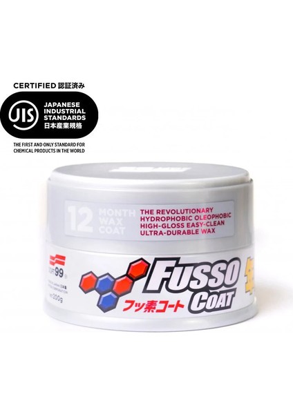 SOFT99 Fusso Coat 12 Aylık Wax Açık Renk Avrupa Versiyon 200GR.