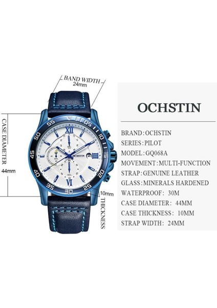 Tüm Fonksiyon Aktif Deri Kordon Erkek Kol SAATI923868 fırsatları