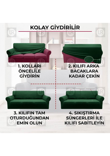 Balpeteği 3 Kişilik Antrasit Lastikli Kanepe Örtüsü | Lastikli Koltuk Örtüsü | Koltuk Kılıfı Balpeteği Koltuk modelleri