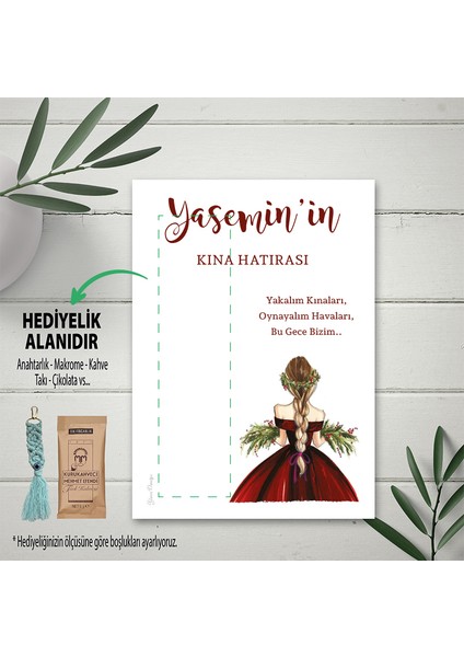 Hediyelik Kart 30 Adet- Kahve Kartı, Makrome Anahtarlık Kartı, Çikolata (Düğün-Nişan-Kına-Nikah-Söz)