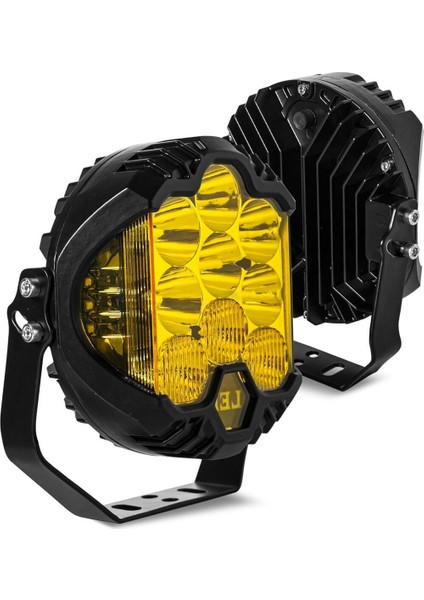 Off-Road Projektör Shooter LED Lamba Sarı 7 Inç modelleri