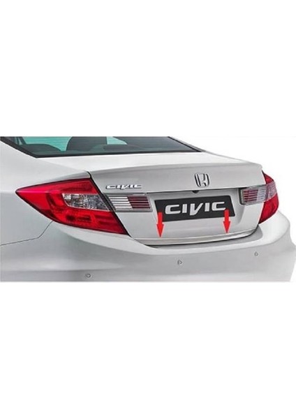 Honda Civic Krom Alt Bagaj Çıtası 2012 Üzeri P. Çelik