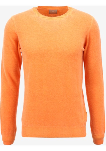 Bisiklet Yaka Slim Fit Kiremit Erkek Kazak A274S36COLD-