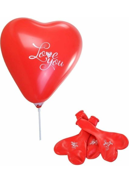 TKP8778 4+1 Kalp Balon Kırmızı 12 Inç 10LU -Balonevi fiyatları