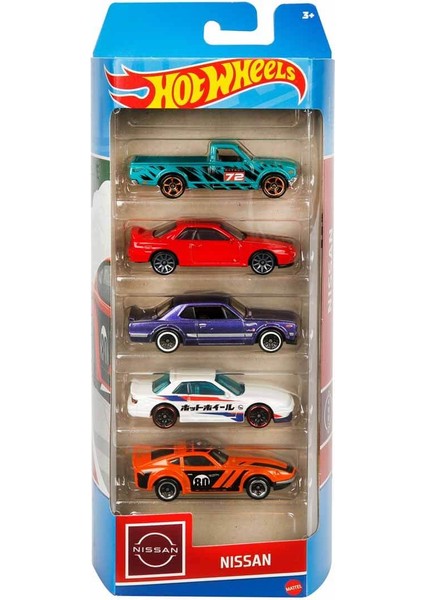 Hot Wheels 5'li Araba Seti - Nissan HLY73