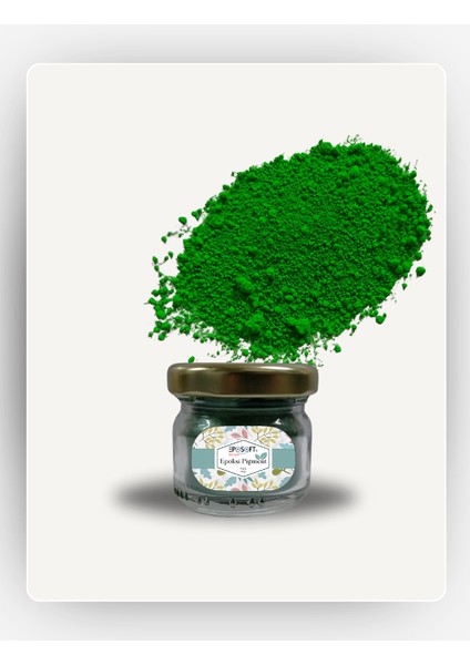 Epoksi Renk Pigmenti Fosforlu Yeşil Toz Pigment Boya 10 gr