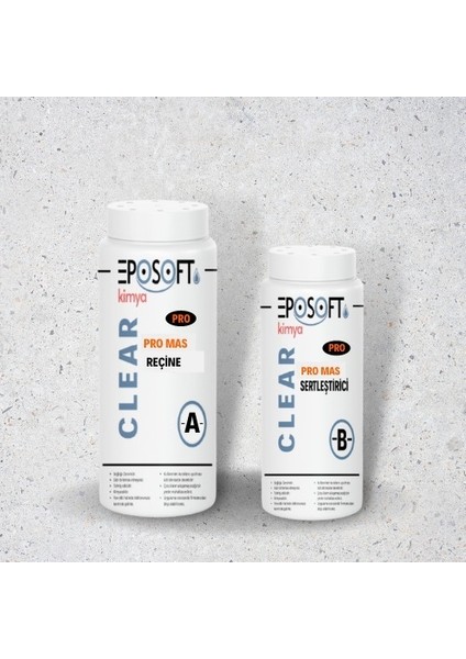 Ecosilim Şeffaf Epoksi Reçine Ince Döküm 150 gr (100 Gr. A + 50 Gr. B)
