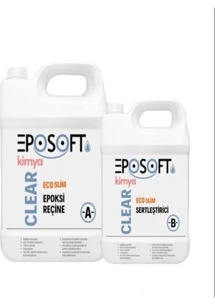 Ecosilim ECO1000 Şeffaf Epoksi Reçine Ince Döküm 3kg