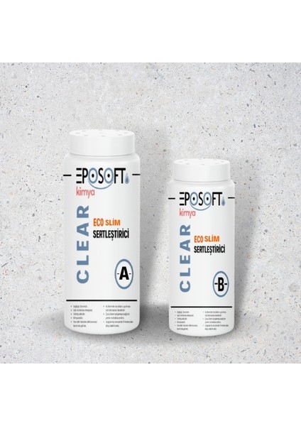 Ecosilim ECO1000 Şeffaf Epoksi Reçine Ince Döküm 1,5 kg