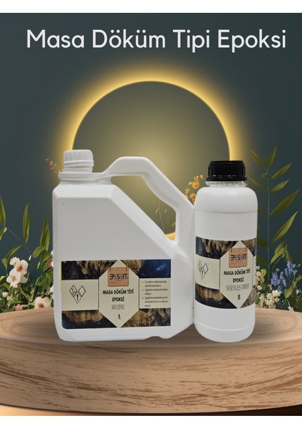 Yeni Şeffaf Epoksi Reçine Kalın Döküm 4,5 Kg. (A+B) Sehpa, Masa Uygulamaları Için | Yeni Ürün