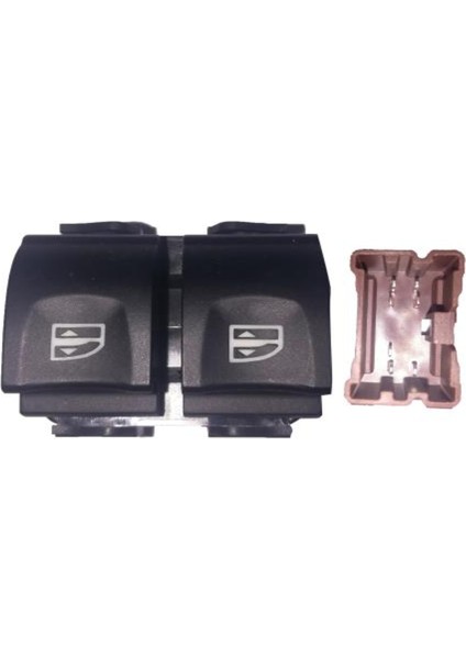 Renault Clıo 4 2012 - 2008 Sol Cam Anahtarı 7 Pin Kahve Renkli