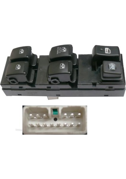 Kıa Sportage 2004 - 2009 Kıa Sol Cam Anahtarı 14 Pin