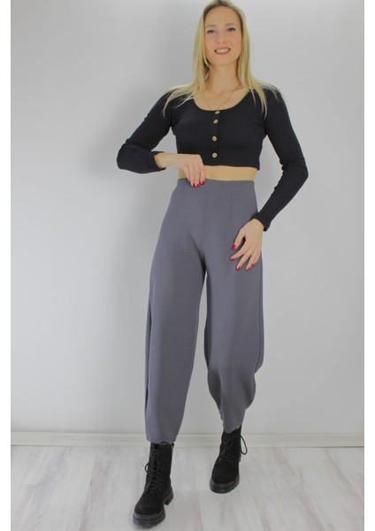 Krep Balon Pantolon Antrasit 1425.131