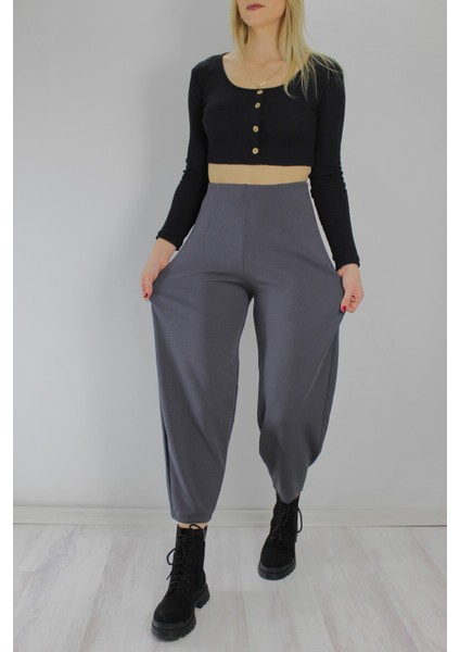 Krep Balon Pantolon Antrasit 1425.131 fırsatları