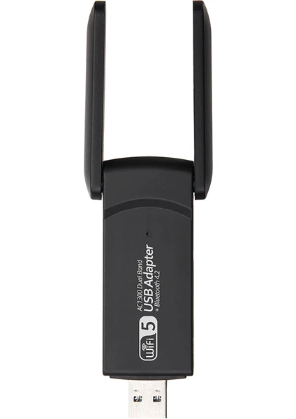 DNR Bilişim 1300MBPS Usb3.0 Wifi 5 Adaptörü Dual Band 2.4g 5ghz Kablosuz Wifi Anten USB Ethernet Ağ Kartı