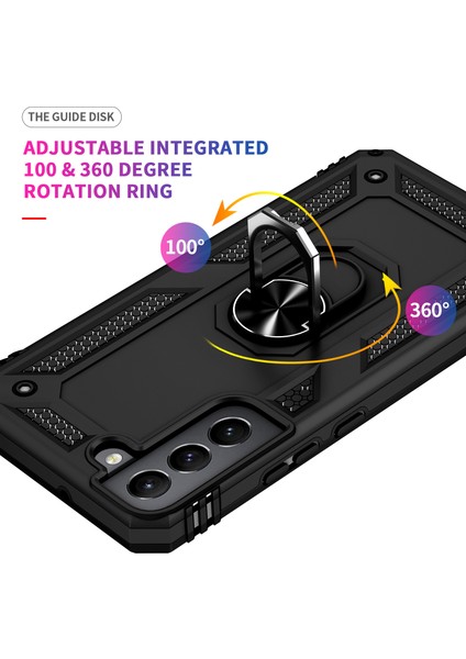 Samsung Galaxy S22 Halka Tutuculu Darbeye Dayanıklı Telefon Kılıfı (Yurt Dışından)
