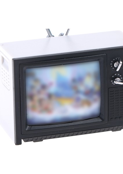 Dollhouse Minyatür Süsler Mini Retro Tv Oyuncak Süsleri (Yurt Dışından)