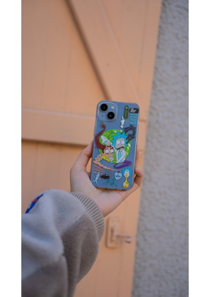 Becaseof Iphone Uyumlu Rick And Morty Tasarımlı Şeffaf Kılıf