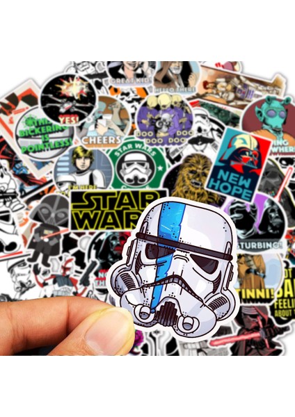 50 Adet Star Wars Çıkartmalar Stormtrooper Kylo Ren Kendin Yap Çıkartmalar Graffiti Seyahat Bagaj Gitar Kaykay Serin Su Geçirmez Etiket Çocuk Oyuncakları Için (Yurt Dışından)