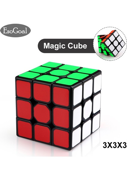 Esogoal Sihirli Küp Zeka Oyunları 3X3X3 Rekabet Hızı Küp Eğitici Oyuncaklar ve Hobiler Rubik Sihirli Küp Oyuncaklar Zeka Oyunu Bulmaca Eğitici Oyuncaklar Küp Oyuncaklar (Yurt Dışından) fiyatları
