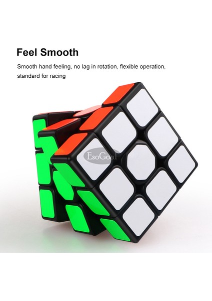 Esogoal Sihirli Küp Zeka Oyunları 3X3X3 Rekabet Hızı Küp Eğitici Oyuncaklar ve Hobiler Rubik Sihirli Küp Oyuncaklar Zeka Oyunu Bulmaca Eğitici Oyuncaklar Küp Oyuncaklar (Yurt Dışından) fırsatları