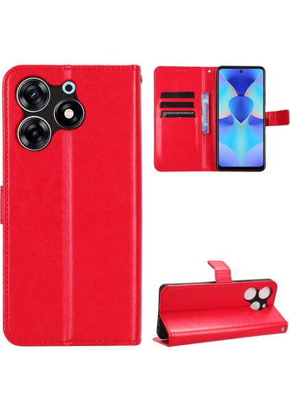 Tecno Spark 10C Telefon Kılıfı Için Deri Telefon Kılıfı (Yurt Dışından)