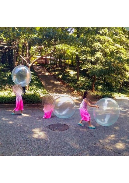 【etop】 40/120 cm Şişme Wubble Kabarcık Topu Balon Streç Açık Plaj Çocuk Oyuncak (Yurt Dışından)