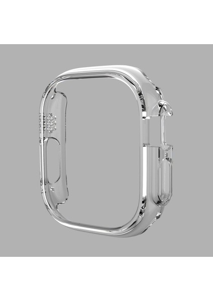 Pc Içi Boş Çerçeve Durumda Apple Watch Series8 Ultra 49MM Kapak Için Apple Watch Ultra Bant Tampon Ekran Koruyucu Aksesuarları (Yurt Dışından)