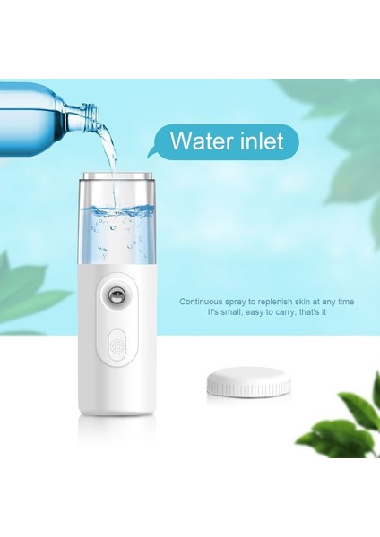 Nano Püskürtme Su Yenileme Ölçer Serin Mist Atomize Nemlendirici Püskürtücü Vapur Yüz Mist Güzellik Enstrüman Cilt Bakımı Aracı (Yurt Dışından)